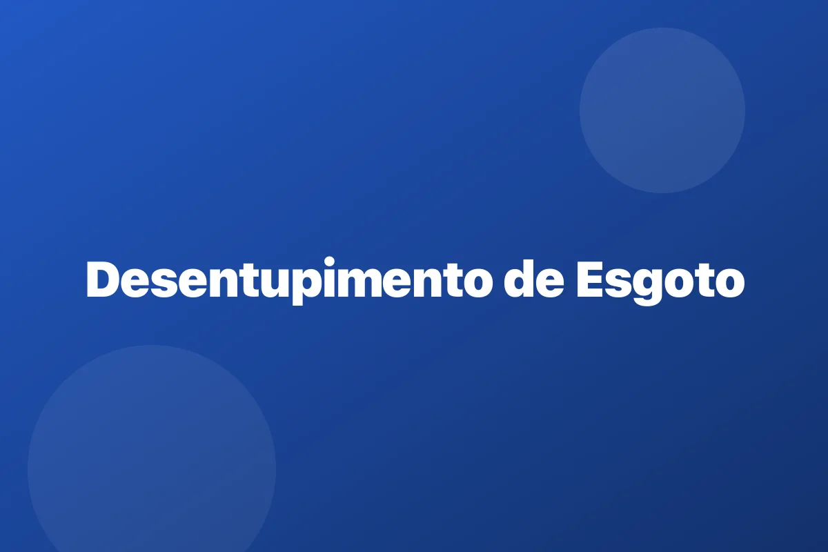 Desentupimento de esgoto em Sumaré – limpeza da coluna